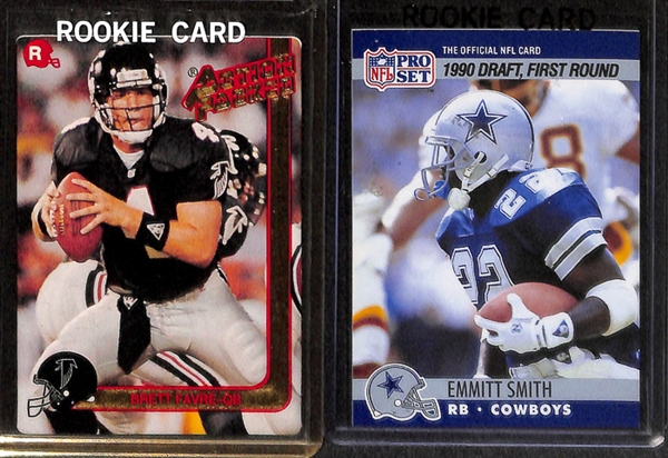 Lot Of 350 Football Rookie Cards w. Elway/Brady/Manning