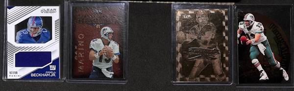 Lot Of 350 Football Inserts/Rookie/Numbered Cards w. Marino & Odell Beckham