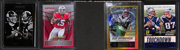 Lot Of 350 Football Inserts/Rookie/Numbered Cards w. Marino & Odell Beckham
