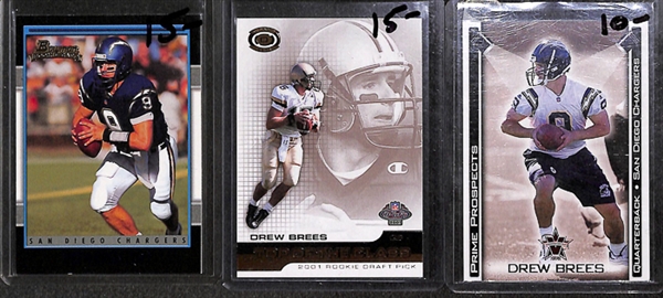 Lot Of 350 Football Rookie Cards W. Brees/Aikman/Elliott