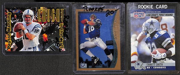 Lot Of 350 Football Rookie Cards W. Brees/Aikman/Elliott