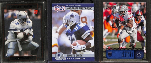 Lot Of 350 Football Rookie Cards W. Brees/Aikman/Elliott