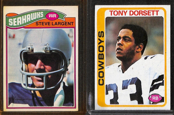 Lot Of 250+ Football Rookie Cards 1971-1989 w. Joe Montana