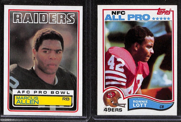Lot Of 250+ Football Rookie Cards 1971-1989 w. Joe Montana