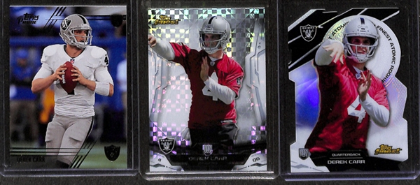 Lot Of 300+ Football Rookie Cards w. Manning/Carr/Bell