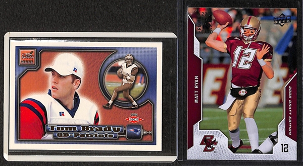 Lot Of 300+ Football Rookie Cards w. Favre/Manning/Brady