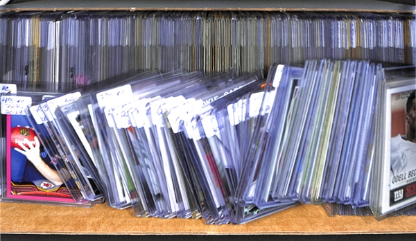 Lot Of 300+ Football Insert & Rookie Cards w. Beckham & Gronkowski