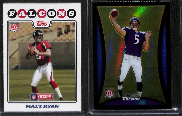 Lot Of 300+ Football Insert & Rookie Cards w. Beckham & Gronkowski