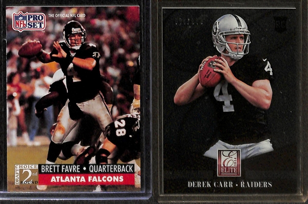 Lot Of 300+ Football Insert & Rookie Cards w. Beckham & Gronkowski
