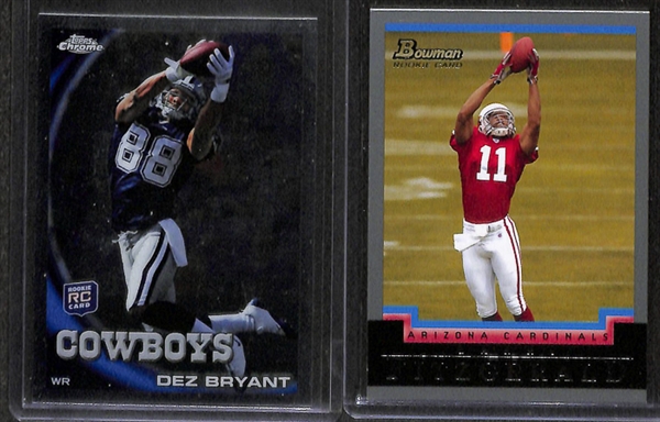 Lot Of 300+ Football Insert & Rookie Cards w. Beckham & Gronkowski