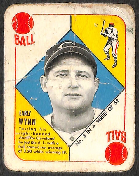 Lot of 16 1951 Topps Red Back Baseball Cards w. Ralph Kiner