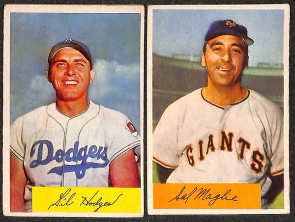 Lot of 52 1952-1955 Bowman Baseball Cards w. Pee Wee Reese (1954)
