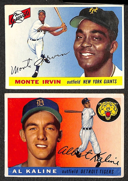 Lot of 52 1952-1955 Topps Baseball Cards w. Jackie Robinson (1954)