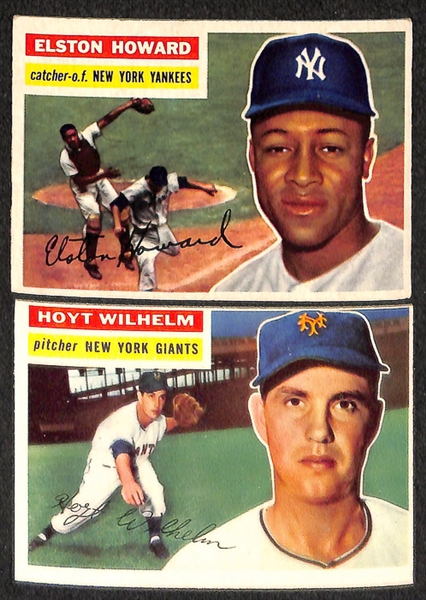 Lot of 77 1956 Topps Baseball Cards w. Duke Snider & Roy Campanella