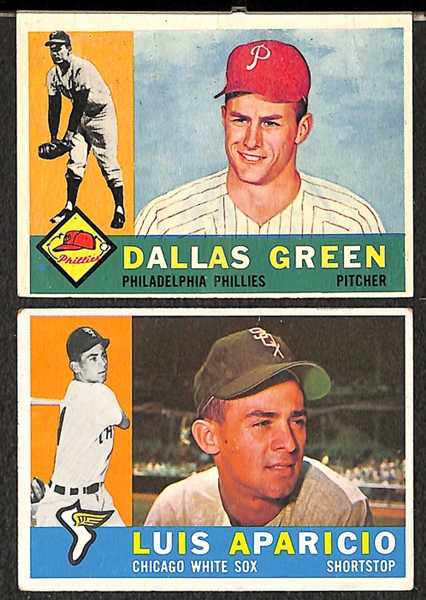 Lot of Approximately 130 - 1960 Topps Baseball Cards w. Bob Gibson