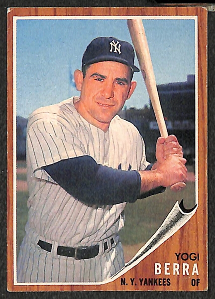 Lot of 95 - 1962 Topps Baseball Cards w. Yogi Berra