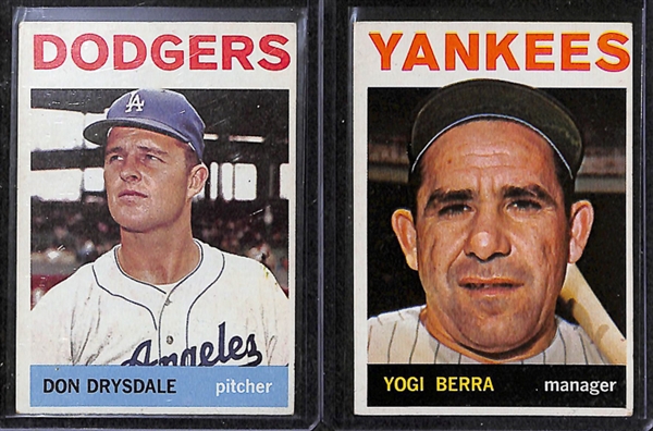 Grouping of 16 - 1964 Topps Star Cards w. Sandy Koufax & Roger Maris