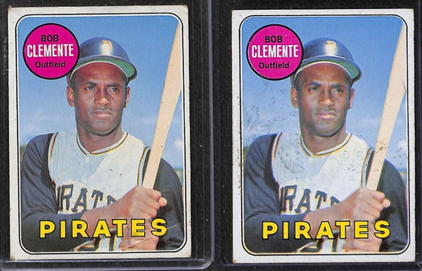 Lot of 6 Topps Roberto Clemente Cards from 1967-1971