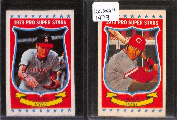 Lot of 44 - Kellogg's Baseball Cards from 1970-1980 w. Pete Rose
