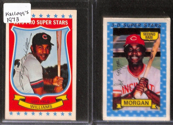 Lot of 44 - Kellogg's Baseball Cards from 1970-1980 w. Pete Rose