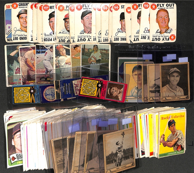 Approximately 200 1940-1969 Play Ball & Topps Baseball Cards