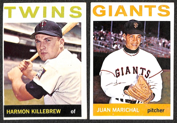  Assorted Lot of 550+ 1964 Topps Baseball Cards w. Carl Yastrzemski