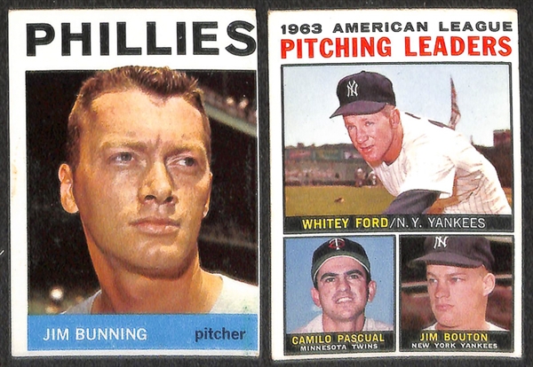  Assorted Lot of 550+ 1964 Topps Baseball Cards w. Carl Yastrzemski