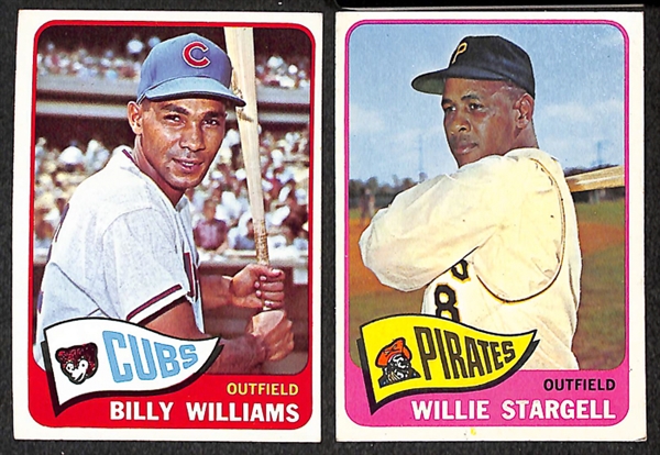 Assorted Lot of 300+ 1965 Topps Baseball Cards w. Hank Aaron