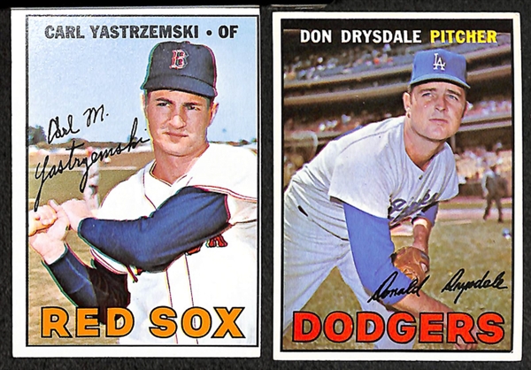 Assorted Lot of 550+ 1966 & 1967 Topps Baseball Cards w. Don Sutton Rookie Card