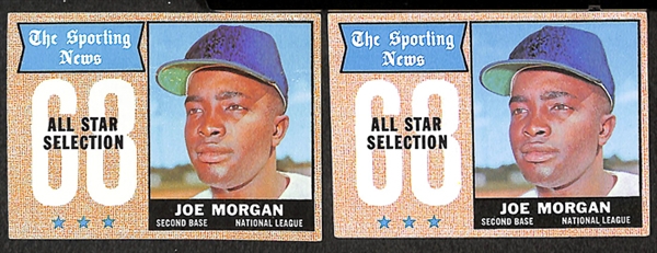 Assorted Lot of Approximately 600 1968 Topps Baseball Cards w. Ernie Banks