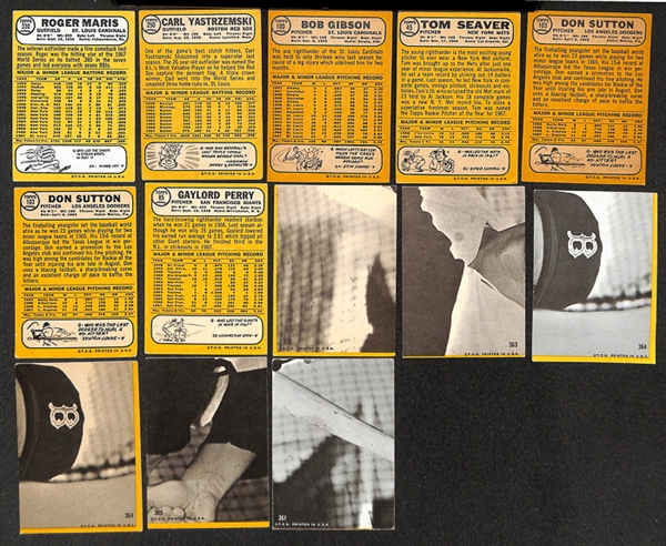 Assorted Lot of Approximately 600 1968 Topps Baseball Cards w. Ernie Banks