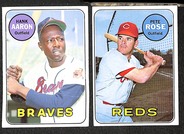  Assorted Lot of 750+ 1969 & 1970 Topps Baseball Cards w. Hank Aaron