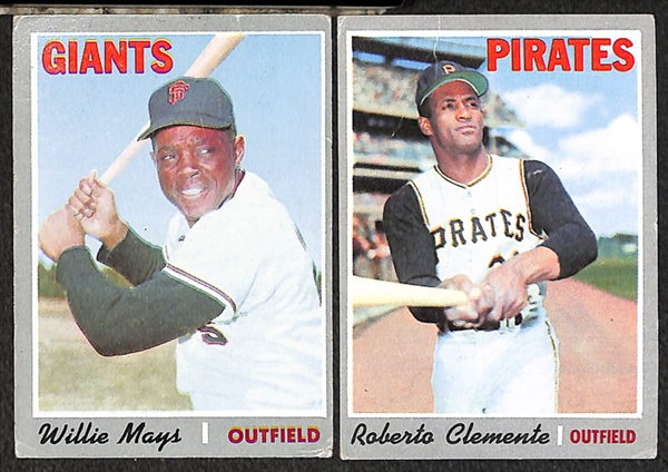  Assorted Lot of 750+ 1969 & 1970 Topps Baseball Cards w. Hank Aaron