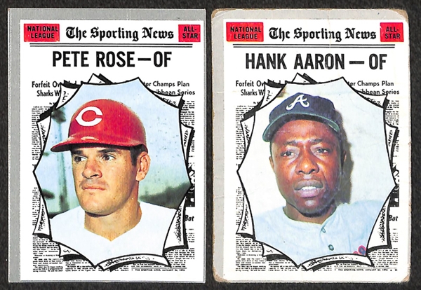  Assorted Lot of 750+ 1969 & 1970 Topps Baseball Cards w. Hank Aaron