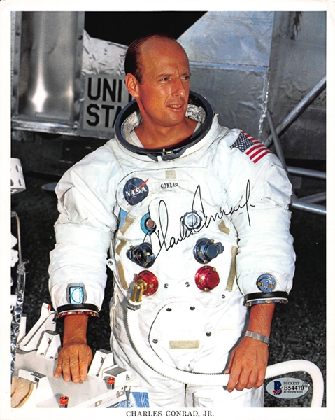 Lot of (4) 8x10 NASA Photo Cards - Paul Weitz, Charles Conrad, Margaret Seddon, and Anna Fisher  (Beckett or JSA COAs)