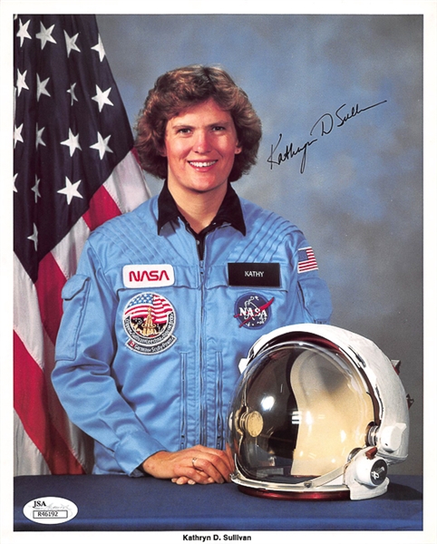 Lot of (4) 8x10 NASA Photo Cards - Joseph Allen, Kathryne Sullivan, Richard Covey, Rick Hauck (Beckett or JSA COAs)