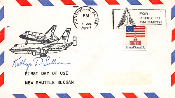 Lot of (4) NASA First Day Covers - Kathryne Sullivan, Anna Fisher, Paul Weitz, and Steven Hawkey (Beckett or JSA COAs)