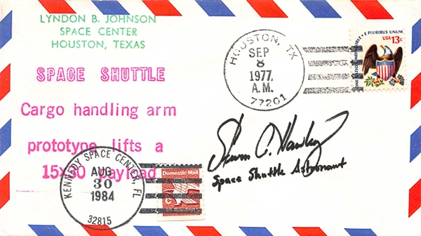 Lot of (4) NASA First Day Covers - Kathryne Sullivan, Anna Fisher, Paul Weitz, and Steven Hawkey (Beckett or JSA COAs)
