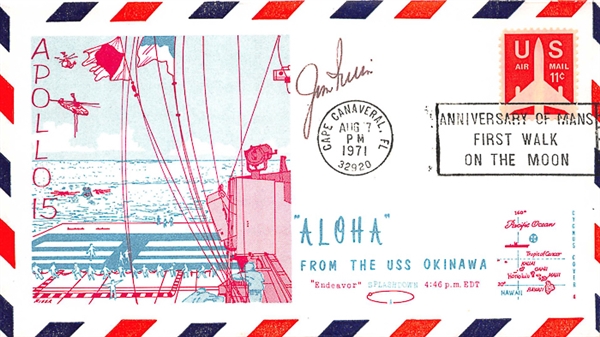 Lot of (2) Jim Irwin (Astronaut on Apollo 15) Signed First Day Covers (Beckett COA)