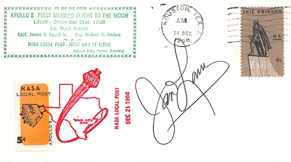 Lot of (3) NASA Astronaut Signed FDCs (Beckett COAs) - Conrad, Lovell, & Lucid