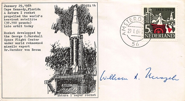 Lot of (5) Signed Space or NASA Related FDCs (Inc. George Nelson and Mary Cleave)