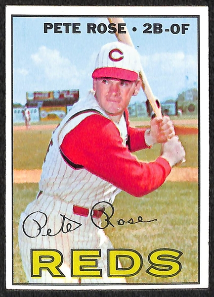Lot of 5 - Topps Pete Rose Baseball Cards Including 1963 Rookie Card