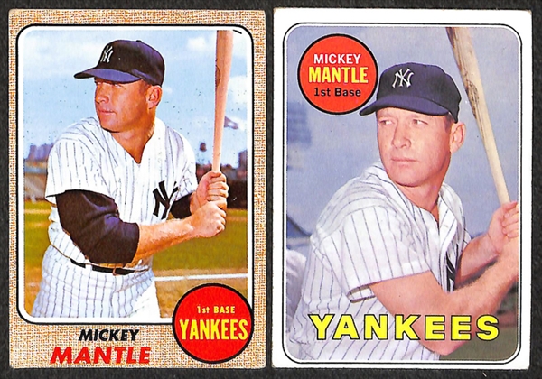 Lot Of 13 Mickey Mantle & Roger Maris Cards & Coins