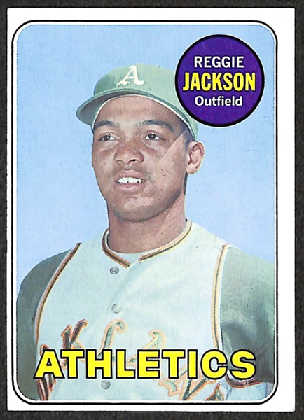 Lot Of 7 1960's Topps Rookie Cards w. Reggie Jackson