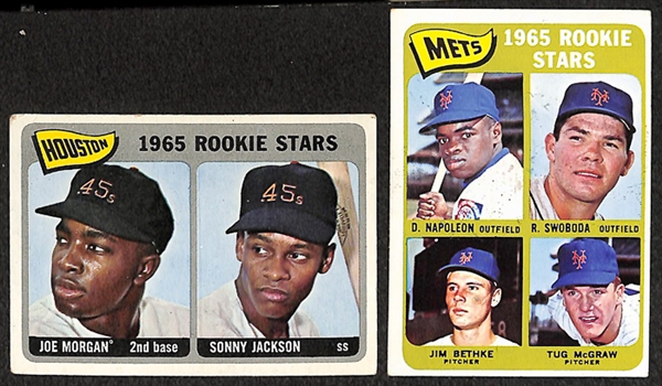 Lot Of 7 1960's Topps Rookie Cards w. Reggie Jackson