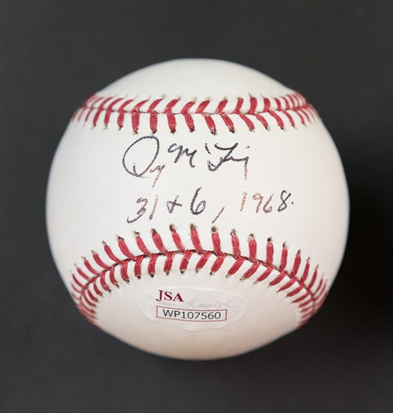 Lot Of 2 Denny McLain Signed Stat Baseballs - JSA