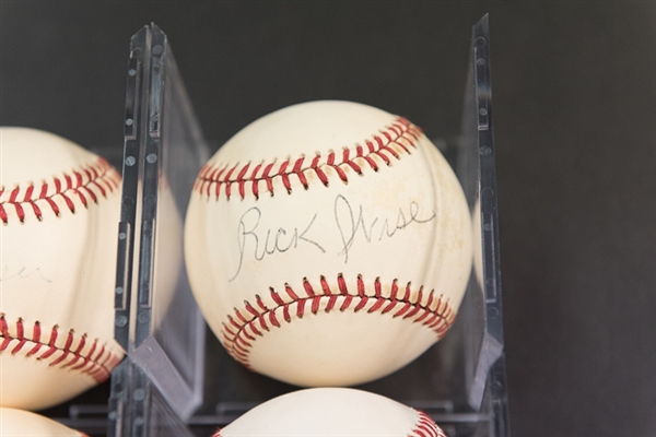 Lot Of 7 Phillies Signed Baseballs w. Callison & Wise