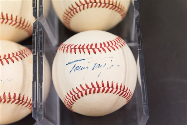 Lot Of 7 Phillies Signed Baseballs w. Callison & Wise