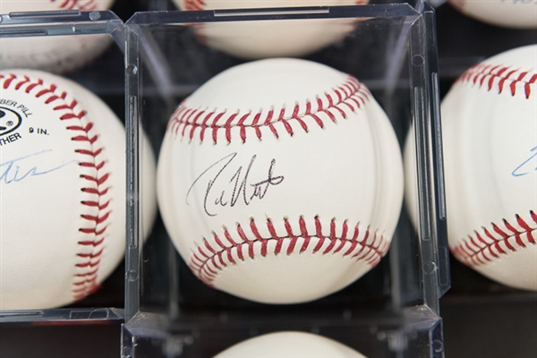 Lot Of 7 Phillies Signed Baseballs w. Darren Daulton