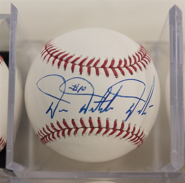 Lot Of 7 Phillies Signed Baseballs w. Daulton & Morandini